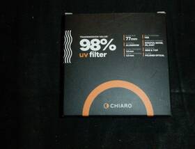 98-uvat62 Chiaro Brand New 98-uvats 77mm Multi-coated Uv Filter 98% Light Transmission