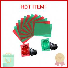 Clesdf 313099825806 Gel Light Filter - 14 Pieces Colored Overlays Correction Lighting Filters Trans