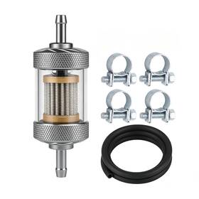 Ffl00001 Cocomocart 1/4 Inch Universal Fuel Filter 8mm Inline With Clear View For Motorc Ffl00001 Cocomocart 1/4 Inch Universal Fuel Filter 8mm Inline With Clear View For Motorc