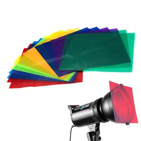 Color Mogu 732661754939 16 Pack Colored Overlays Transparency Film Plastic Sheets Correction Ge
