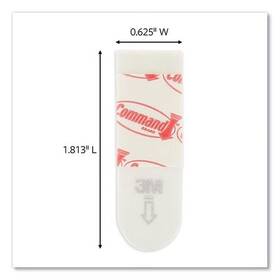 Command 745296158188 Poster Strips Removable Holds Up To 1 Lb Per Pair 0.63 X 1.75 White 136/pack