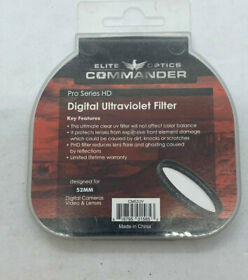 Cm52uv Commander Professional Elite Optics 52mm Ultraviolet Uv Filter