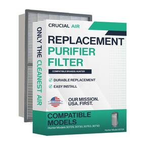 30962 Crucial Air 30729 1 Purifier Filter Compatible With Hunter Brand Part #