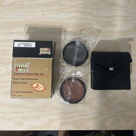 Crystal Optics 021331253828 62mm Digital Camera/video 2-piece Filter Kit