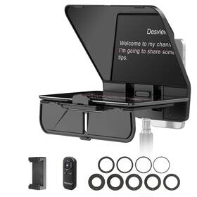 Desview 746124908548 T5 Teleprompter For Smartphone/11ftft Tablet/dslr 49-82mm Adapter Ring