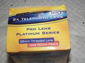 1458t-r Digital Concepts 1485t-r 2x Telephoto 58mm Lens Attachment Model New In Box