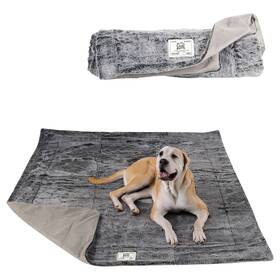 Dog Gone Smart 849670021416 Dgs Pet Products Chill Kuzzi Fir Blanket Medium Grey 30 Inch X 40 0.5