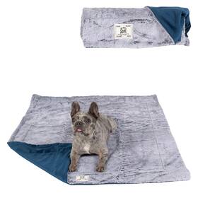 Dog Gone Smart 849670021430 Dgs Pet Products Chill Kuzzi Fir Blanket Medium Blue 30 Inch X 40 0.5