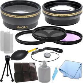 Ecc-3ljfam33j3268 Ecostconnection 52mm 0.43x Wide Angle 2.2x Telephoto Lens Filter Kit For Nikon D70 D7000