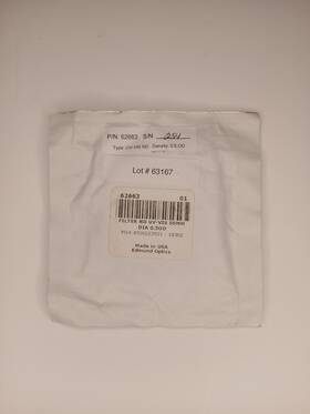 62-663 Edmund Optics 1x 0.5 Od 50mm Diameter Uv-vis Nd Filter Pn