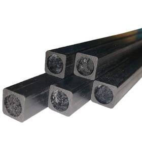 Pul-tb-sqrnd-10x1000-4 Exceptional Products 4 10mm X 1000mm - Pultruded Carbon Fiber Square Tube-round Center-