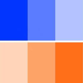 Fiewszihu 619470386486 Gel Filter 6pack 16x20 Inches Blue Orange Photography Lighting Gels Sheet For Ph
