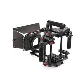 Fc-cth-01 Filmcity Power Dslr Camera Cage With Mb-600 Matte Box Combo Kit. 4x4 Filter Holders L