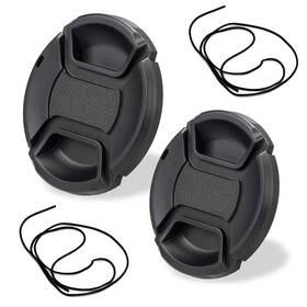 77cap Fire Rock Fr-67 Snap-on Front Lens Cap -2 Packs 67mm 77mm
