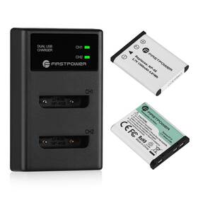 Np-45s Firstpower Np-45 Np-45/np-45a/np-45s Battery X2 And Dual Charger For Fujifilm Ins