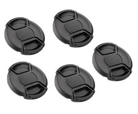 Lc67x5 Fotasy 5 Pcs Bundle 67mm Front Lens Filter Snap On Pinch Cap 67 Mm