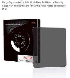 2-stop Fotga 653858275832 4x4 Inch /100x100mm Nd4 Square Neutral Density Nd Filter Optical Glass