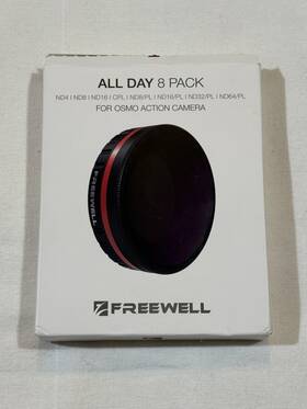 Freewell 680051063515 All Day Camera Lens Filters For Dji Osmo Action 8-pack #fwoaald