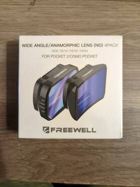 Fw-op2-waanm Freewell Wide Angle/anamorphic Lens Nd 4-pack For Pocket 2/ Osmo Fw-op2-waanm Freewell Wide Angle/anamorphic Lens Nd 4-pack For Pocket 2/ Osmo