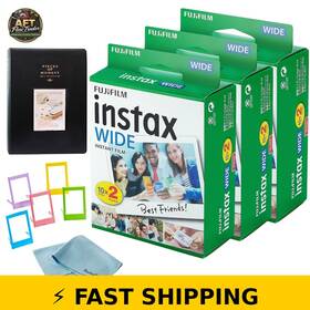 Fujifilm 721750091093 Instax Wide Film Bundle With Photo Album And Frames