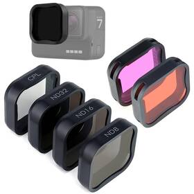 Ydts052 Gepuly 6 Pack Camera Lens Filter Set For Gopro Hero7 5 Black 2018 3nd Filters Nd8/