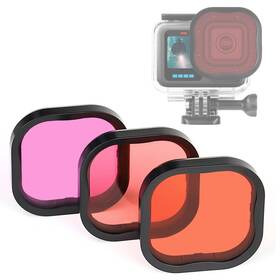 Ytds017 Gepuly 3 Pack Dive Filters For Gopro Hero 8 9 10 11 12 13 Official Waterproof