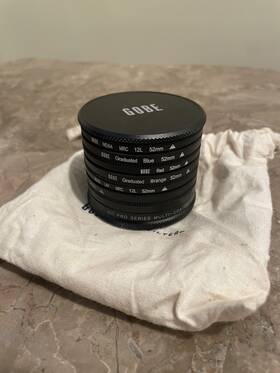 Fk62ndn3p2p Gobe 52mm Lens Filter Kit Colored Filters Bundle - Various Colors And Gradients