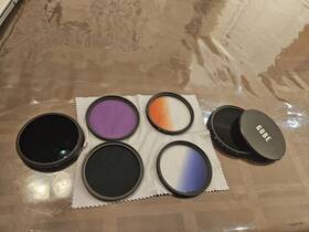Fk67nd5p2p Gobe 67mm Lens Lot Of 5 Camera Color And 16l 77mm Lense Single