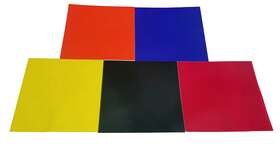 1404-9 Gsc International Color Filters Set Of Five Colors Size 4 Inches Square