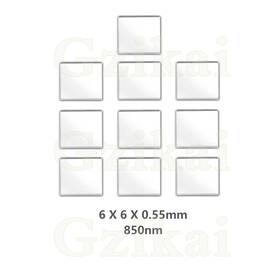 Gzikai-08 Gzikai 742939233264 10pcs/1 Lot 6mm 0.55mm 850nm Optical Ir Narrow Band Pass Filter Fo