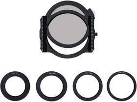 H&y 098185231821 100mm Magnetic Filter Holder Kit With 67mm/72mm/77mm/82mm Adapters Rings