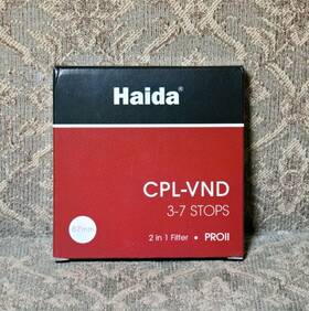 Hd4781-67 Haida 67mm Proii Cpl-vnd 2 In 1 Circular Polarizer Variable Nd Filter 3-7 Stop