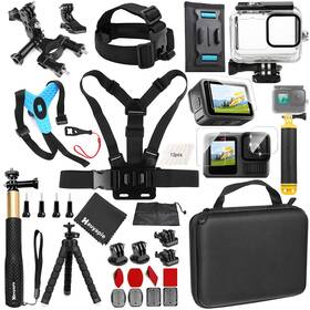 Gpyp03 Hauyapie Accessories Kit For Go Pro 13 12 11 10 9 Black 60m Waterproof Case Chest Mou