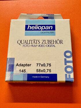 Heliopan 014230916419 58mm - 77mm Step-up Ring Brass Filter Adapter No. 145 Germany