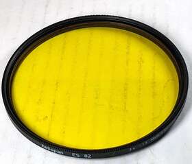 708203 Heliopan 82mm #8 Medium Yellow Glass Lens Filter Germany Enhanced B&w Contrast