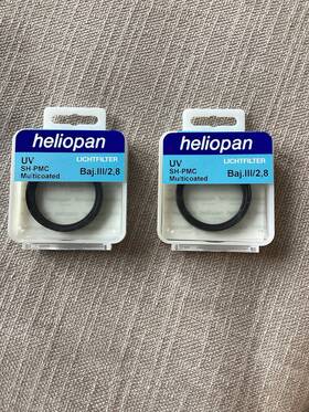 Heliopan Baj.iii/2 Sh-pmc Multi Coated Uv Protection Filter Rollei Bayiii Set Of 2