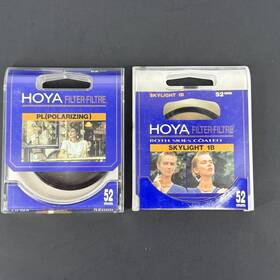 Hoya 022904 52mm Pl Polarizing And Skylight 1b Camera Lens Filter Set Japan