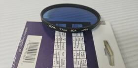 Hoya 024066003553 Conversion Glass Lens Filter 77 Mm 80a Made In Japan