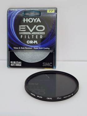 Hoya 024066054845 77mm Evo Smc Circular Polarizer Super Multi-coated Slim Frame Glass Filter