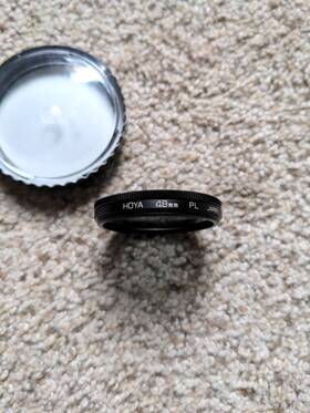 49-pl Hoya Vintage 49mm Pl Filter Made In Japan With Case