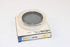 490spl Hoya 49mm Pl Polarizing Camera Lens Filter 49.0s Japan With Case And Box