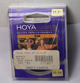 55-81aw Hoya 55mm 81a Warm Glass Lens Filter 81 A Japan Coated 55 Mm Camera 81-a
