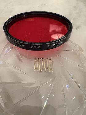A-6725a-gb Hoya Vintage 67mm Red 25a Filter With Original Box And Case - Excellent Condition