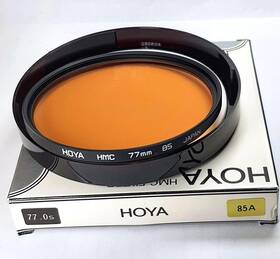 A-7785a-g Hoya 77mm Hmc Multi-coated 85a 85-a 85 A Color Conversion Glass Lens Filter E-77