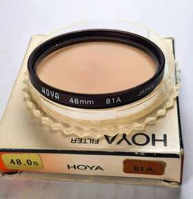 B4881a Hoya 48mm 81a 81-a 81 A Warming Light Balancing Glass Lens Filter Japan 48 Mm