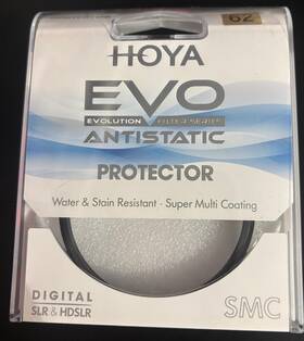 Hy62past Hoya Evo Antistatic Protector Filter - 62mm Dust/stain/water Repellent Low-pr