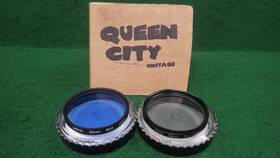 Pl-80a Hoya Pair Of Vintage Camera Lens Filters Blue Gray 52mm Pl 80a