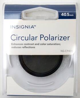 Ns-cp405 Insignia 40.5mm Circular Polarizer Camera Lens Filter Vibrant Black