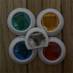 Kef1 Instax Close-up Colored Lens Filter Set For Mini Blue Green Yellow Red