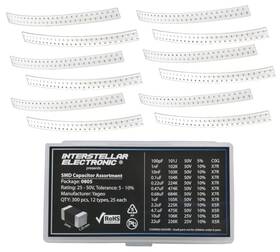 100pf Interstellar Electronics 675234141098 0805 Smd Capacitor Assortment X7r X5r 1nf 10nf 01uf 0.22uf 0.47uf